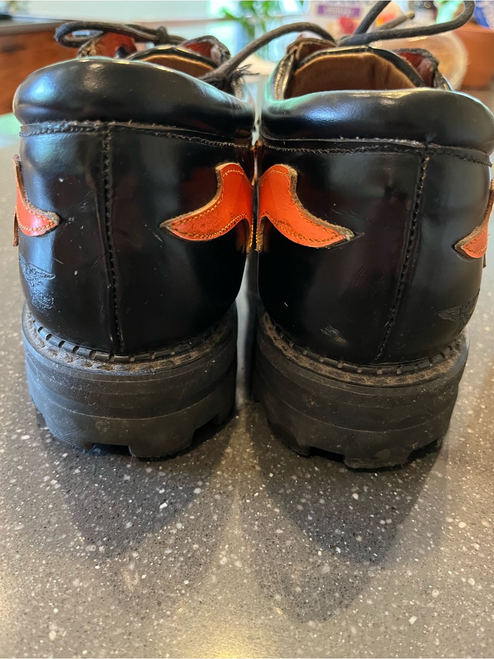 Vintage John Fluevog Angels flames Oxford Derby rockabilly grease goth punk Sz13 - Picture 4 of 9